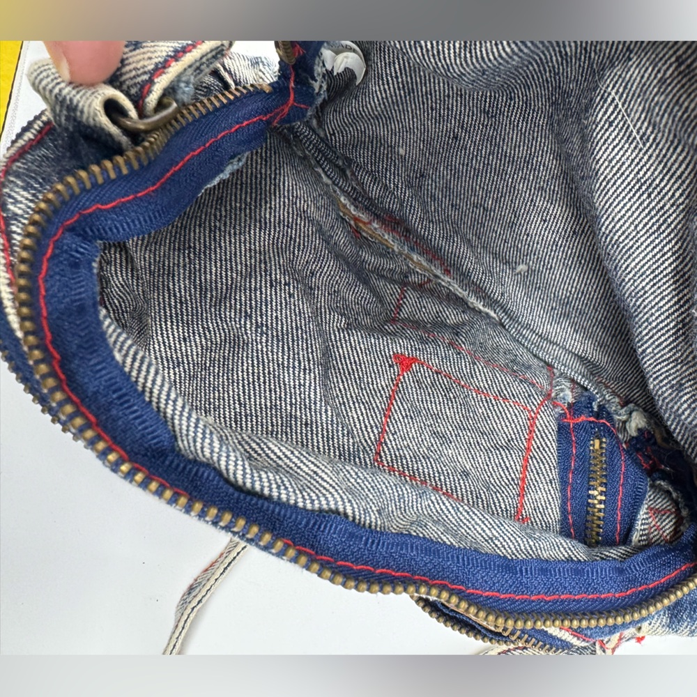 Vintage Denim Animal Rights Crossbody Purse, Envi… - image 8